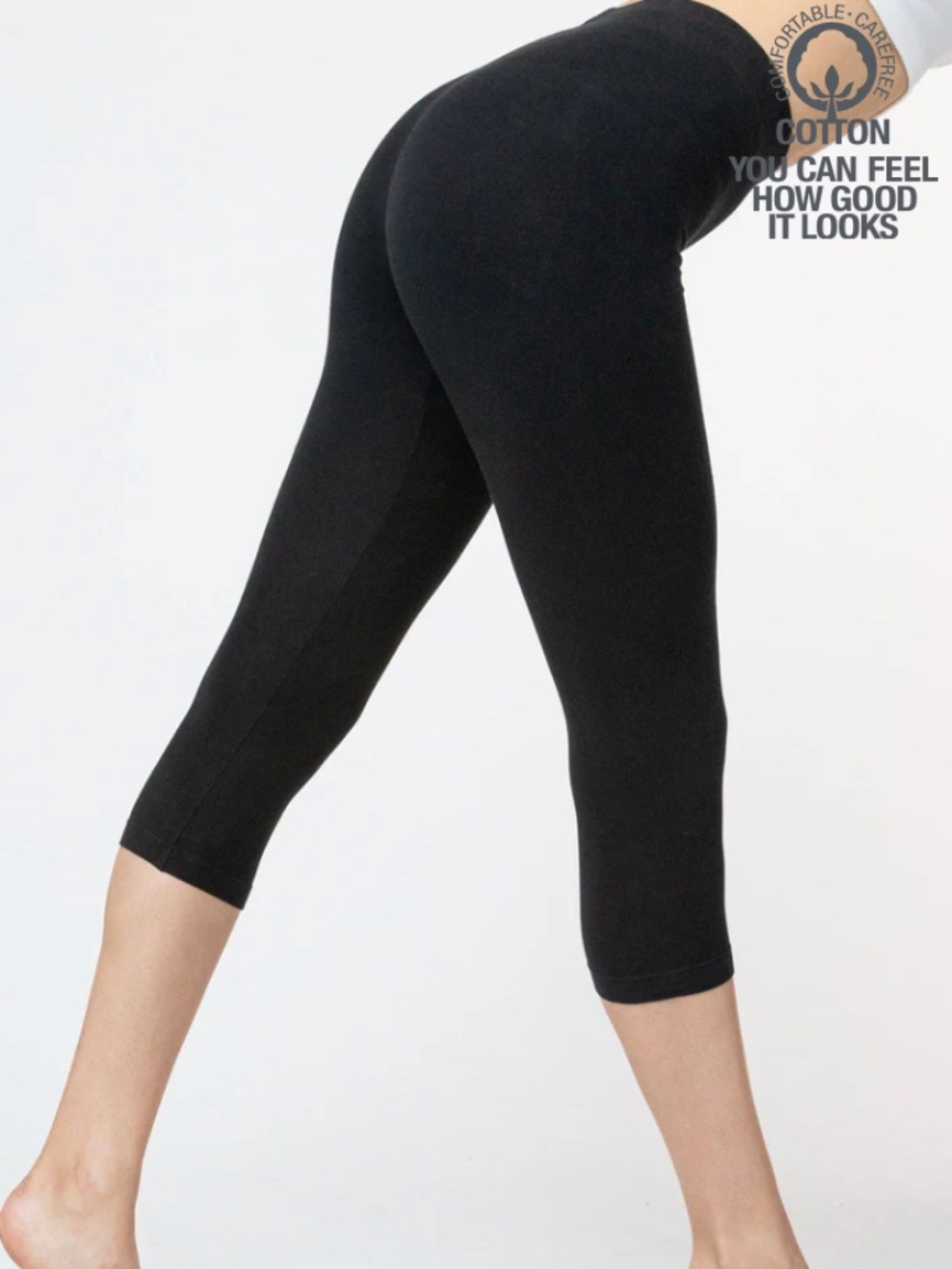 Los Ángeles Apparel Garment Dye Cropped Legging Size XS